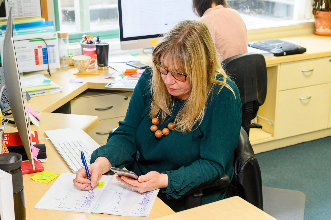 School Administrator working at her desk.